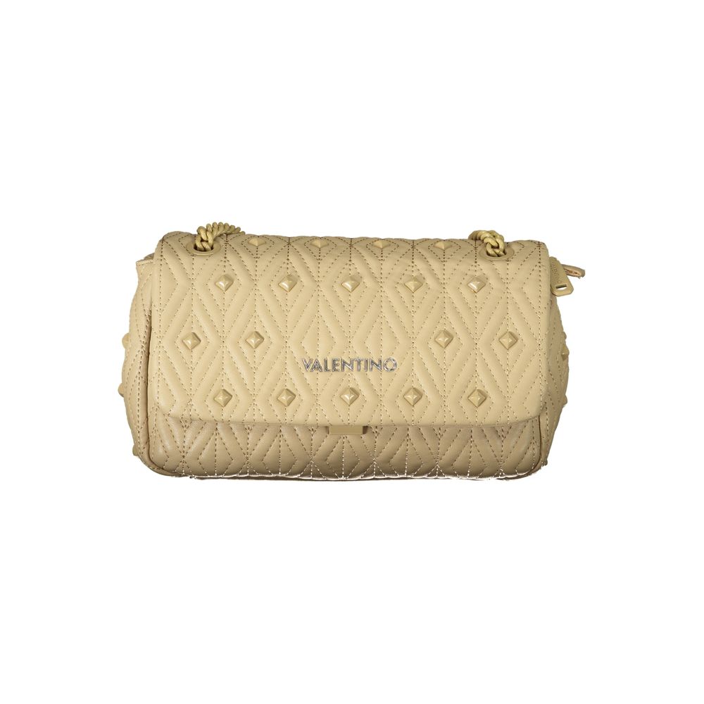 Mario Valentino Beige Polyurethane Women Shoulder Bag