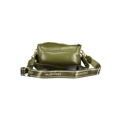 Mario Valentino Green Polyethylene Handbag with removable handle, adjustable strap, and multiple compartments.