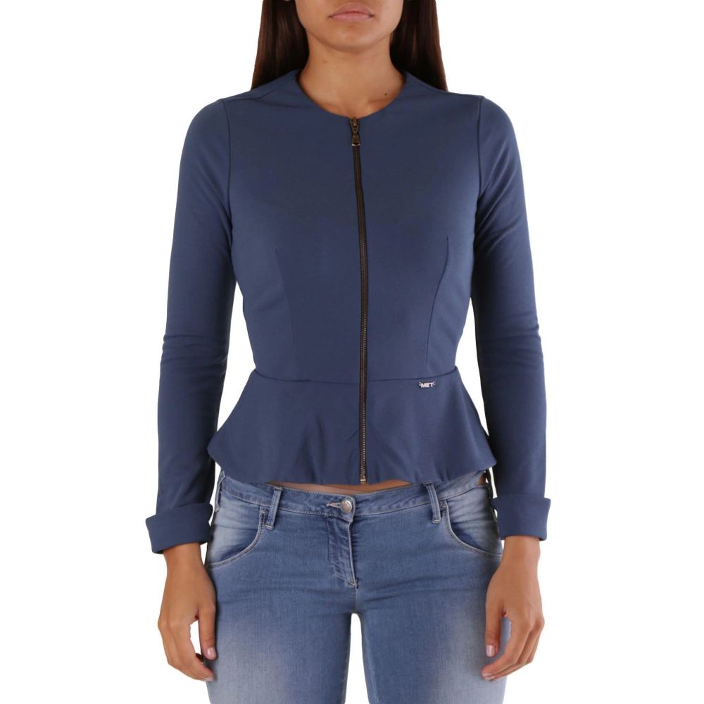 Met Blue Polyamide Shell Jacket