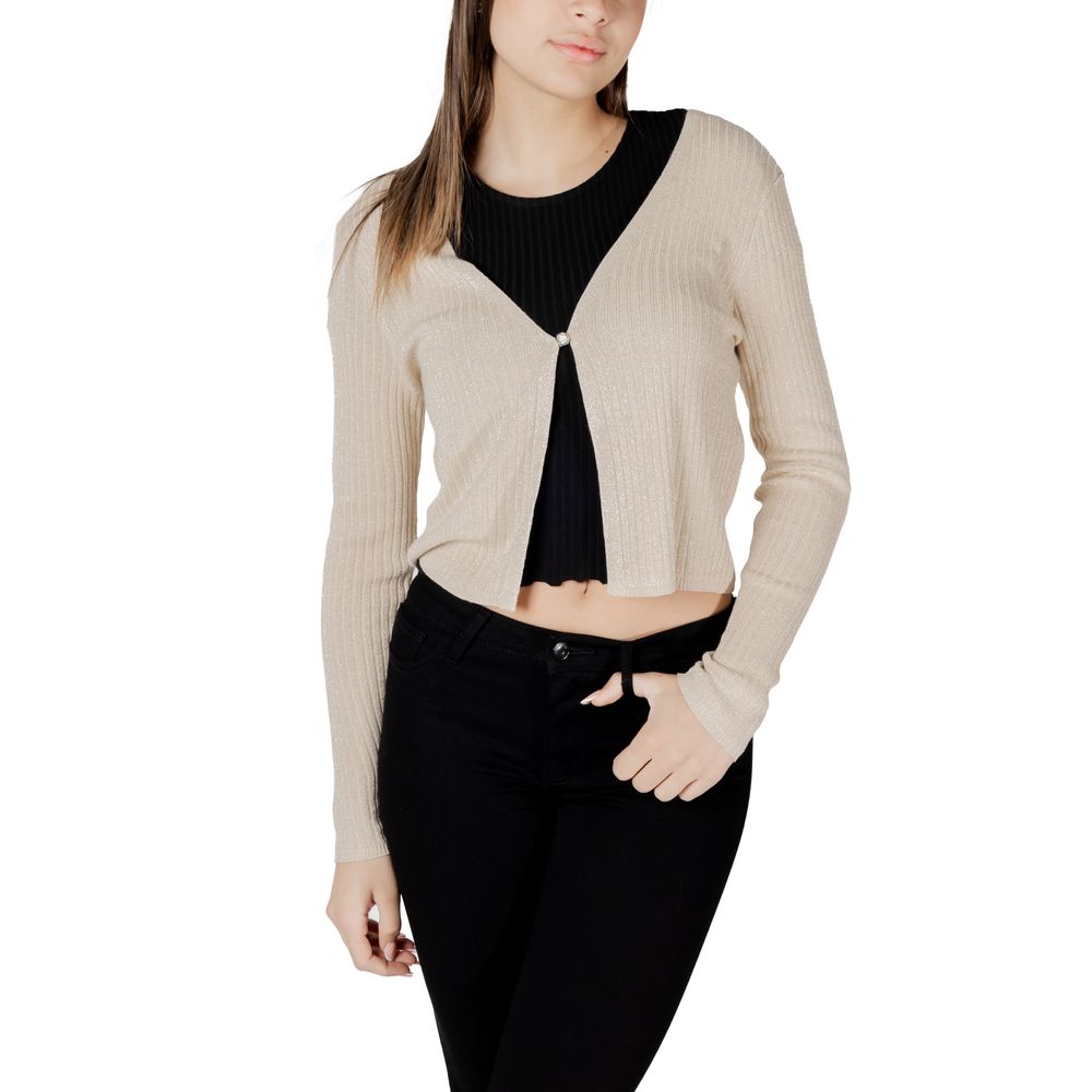 Morgan De Toi Gold Viscose Sleveless Jacket
