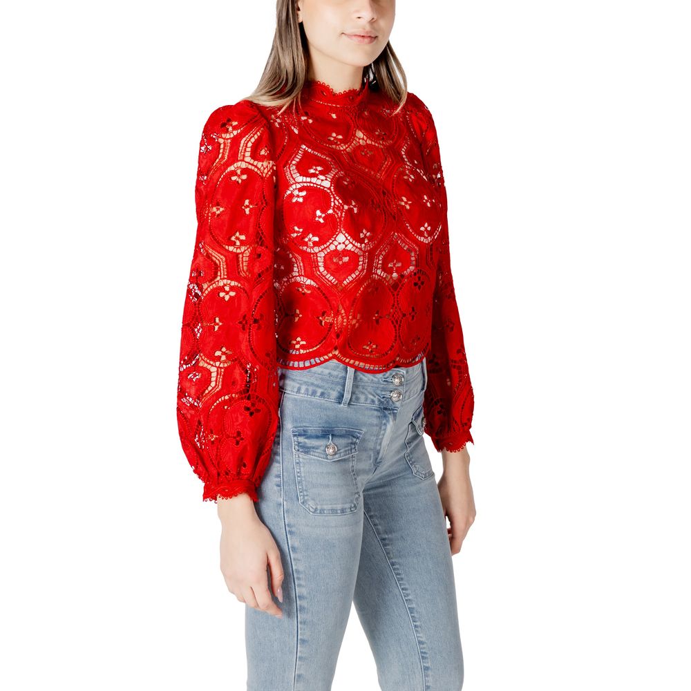 Morgan De Toi Red Polyester Blouse