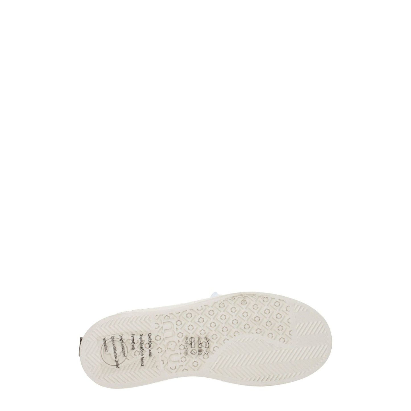 Mou Gray Leather Low Top Sneakers