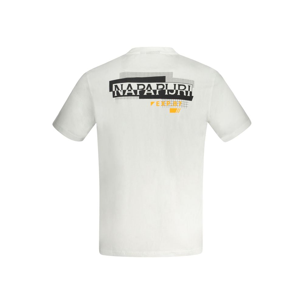 Napapijri White Cotton Men's T-Shirt