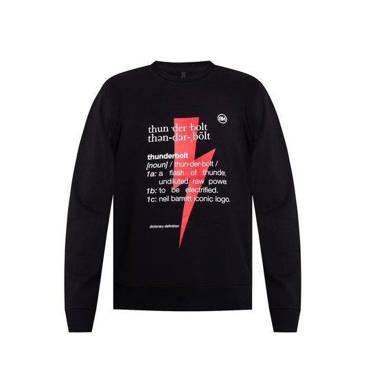 Neil Barrett Black Cotton Sweatshirt