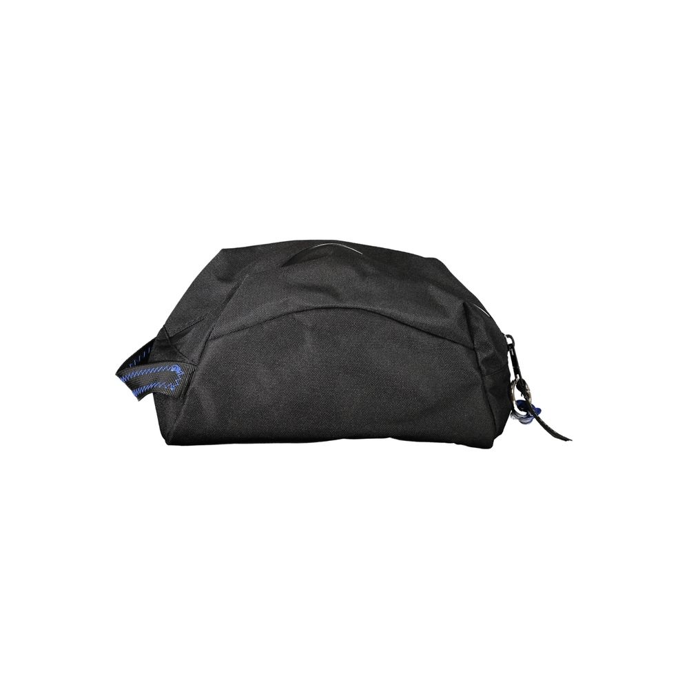 North Sails Black Polyester Men Leather Accessory beauty case with zip closure and logo