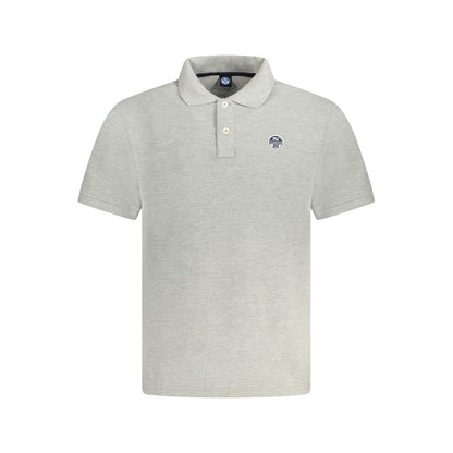 North Sails Cotton Men Polo Shirt with subtle logo and 2-button placket, classic style.