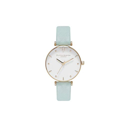 Olivia Burton Green Artificial Leather Dress Watch