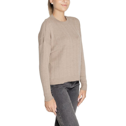 Only Beige Marabou Sweatshirt
