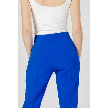 Only Blue Recycled Polyester Flared Pants