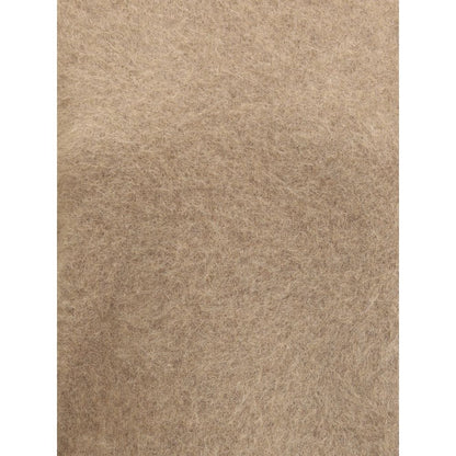 P.A.R.O.S.H. Beige Raccoon Fur Sweatshirt