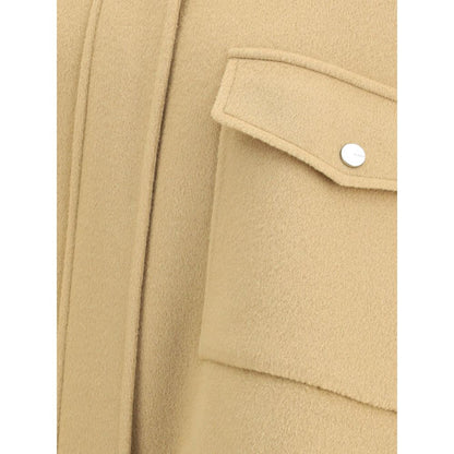 PINKO Beige Wool Coat