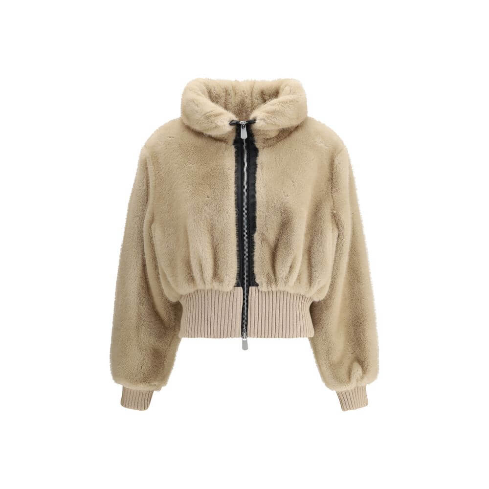 PINKO Faux fur bomber Jacket