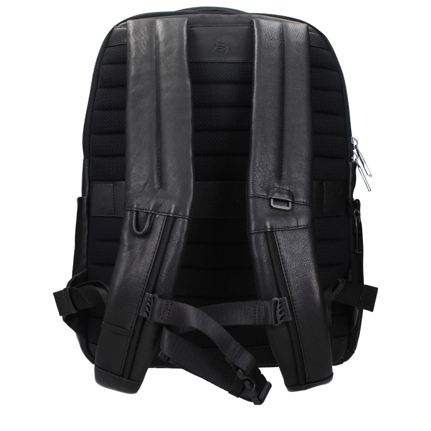 Piquadro Black Leather Backpack
