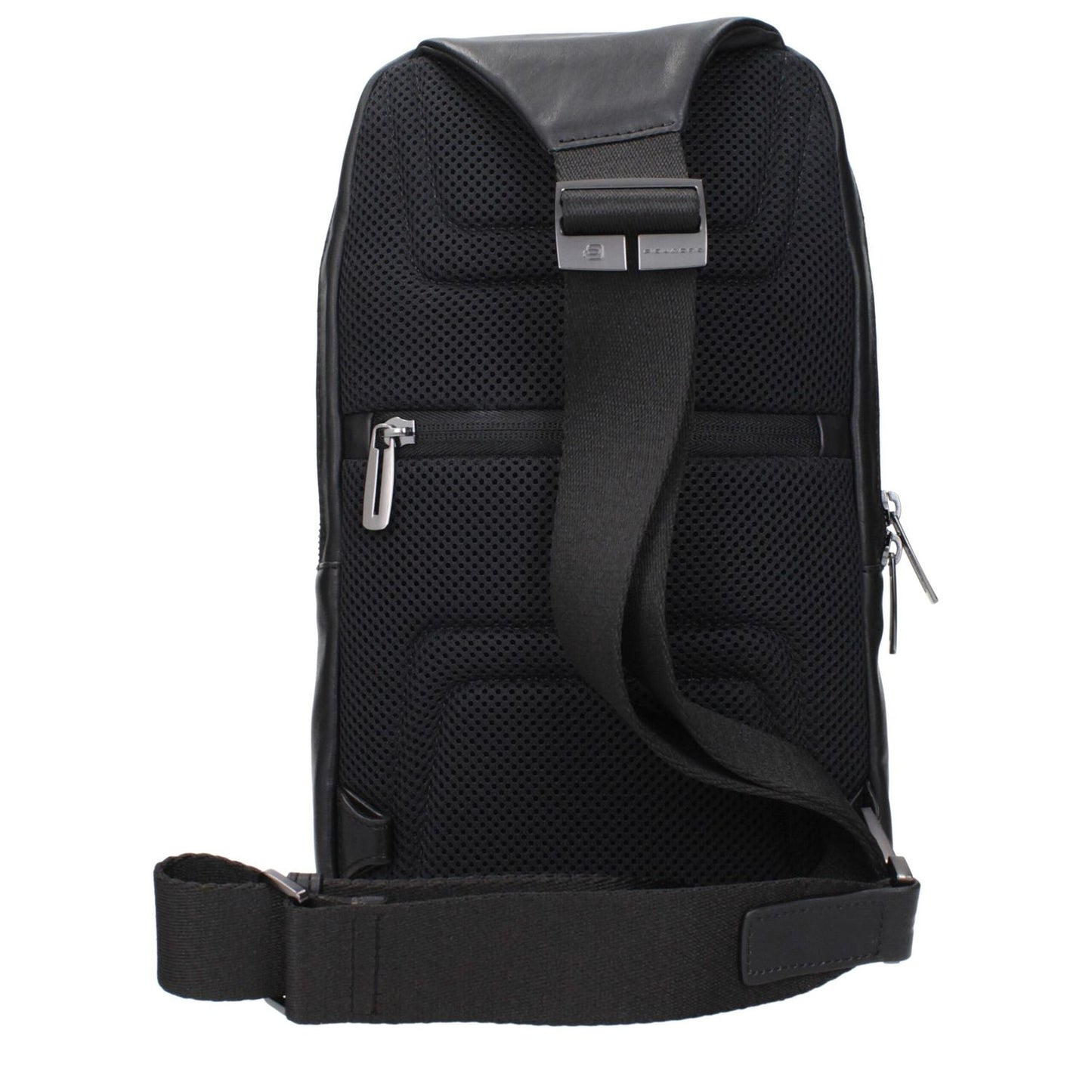 Piquadro Black Leather Crossbody Bag