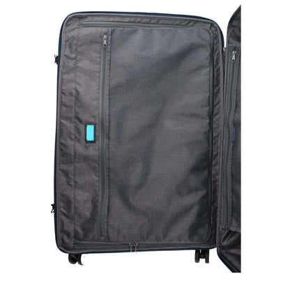 Piquadro Blue Fabric Luggage And Travel