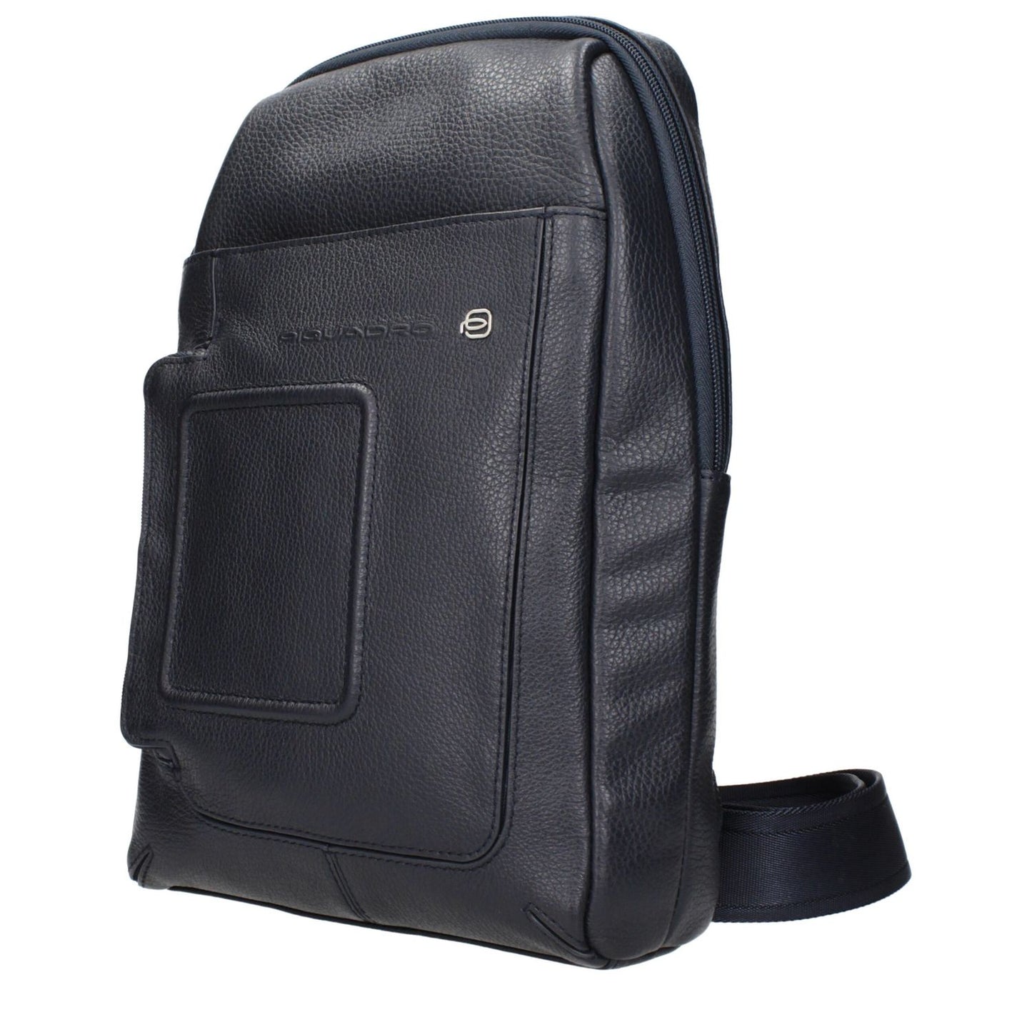 Piquadro Blue Leather Crossbody Bag