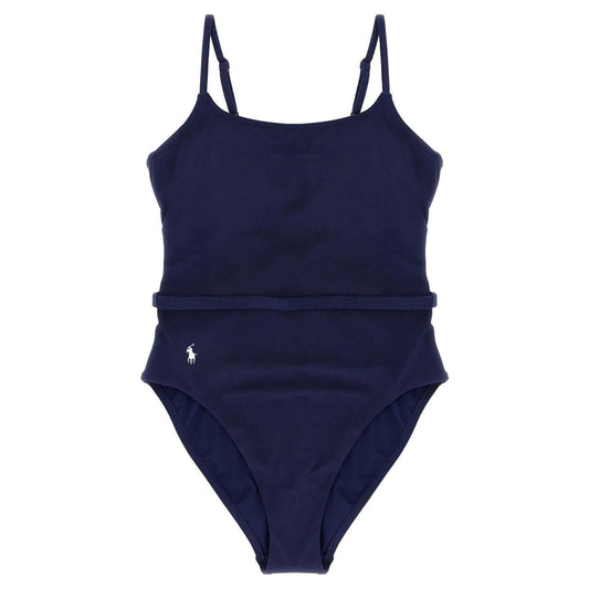 Polo Ralph Lauren Blue Polyester One-Piece Swimsuit
