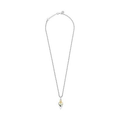 RADIANT JEWELS JEWELRY Mod. RH000204 silver necklace with a geometric pendant