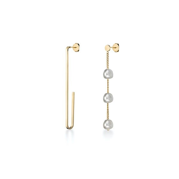 ROSEFIELD JEWELS JEWELRY Mod. JALPEG-J182 featuring elegant gold and pearl earrings.