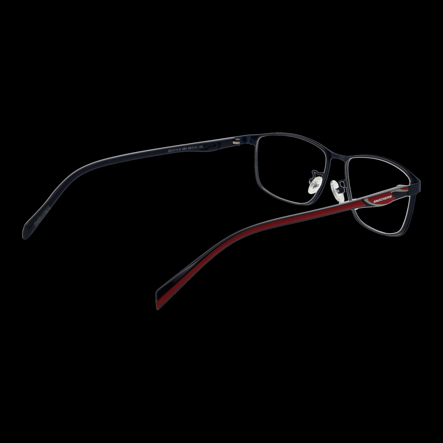 SKECHERS MOD. SE3310-D 56090 gent's eyewear in black and red, side view