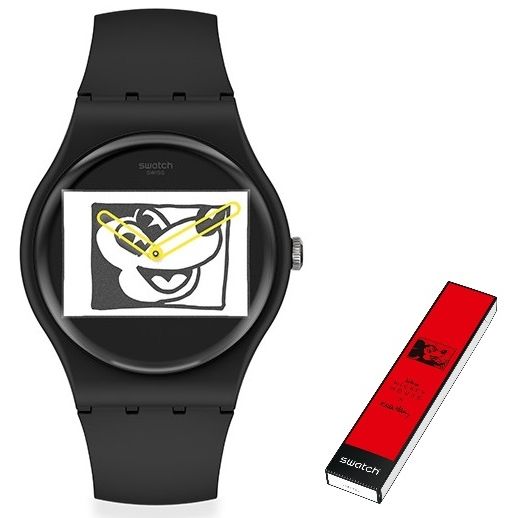 SWATCH Mod. MICKEY BLANC SUR NOIR