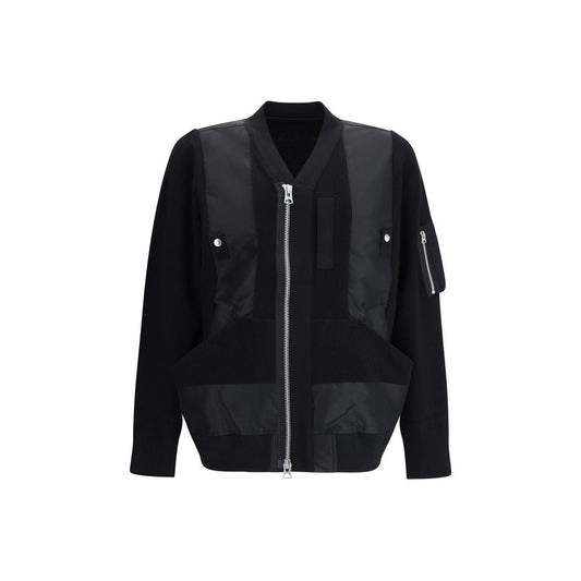 Sacai Black Cotton Bomber