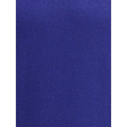 Deep blue cashmere texture of the Saint Laurent Blue Cashmere Cashmere Sweater fabric for AW25 season.
