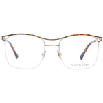 Scotch & Soda Brown Men Glasses Frame with stainless steel half-rim and demo lenses, aviator style. Size 53-19-140.