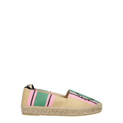 Stella McCartney Multicolor Fabric Espadrilles with logo, casual style, self-tie closure, rubber sole, low flat heel, round toe.