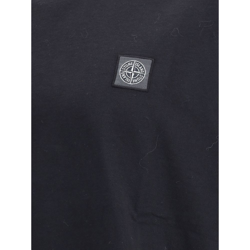 Stone Island Black Cotton T-Shirt