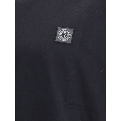 Stone Island Black Cotton T-Shirt