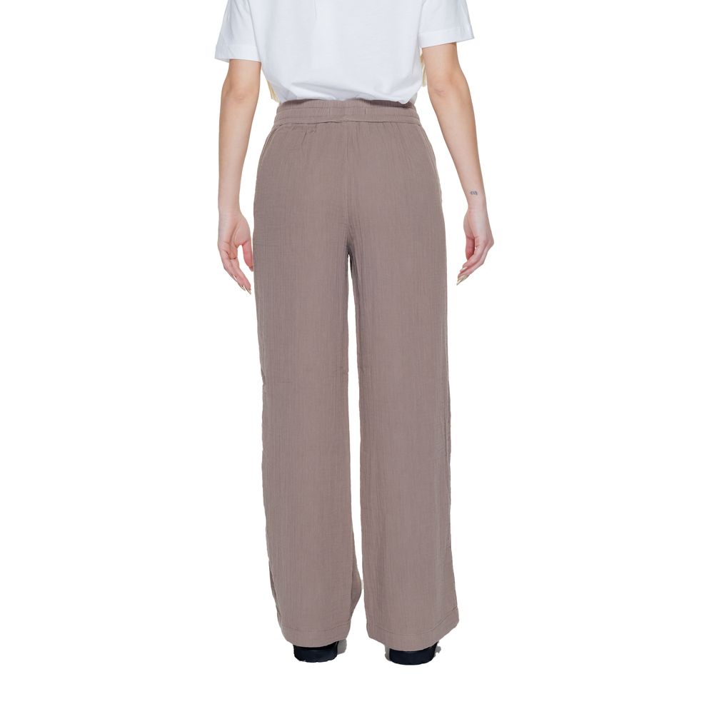 Street One Brown Cotton Pant