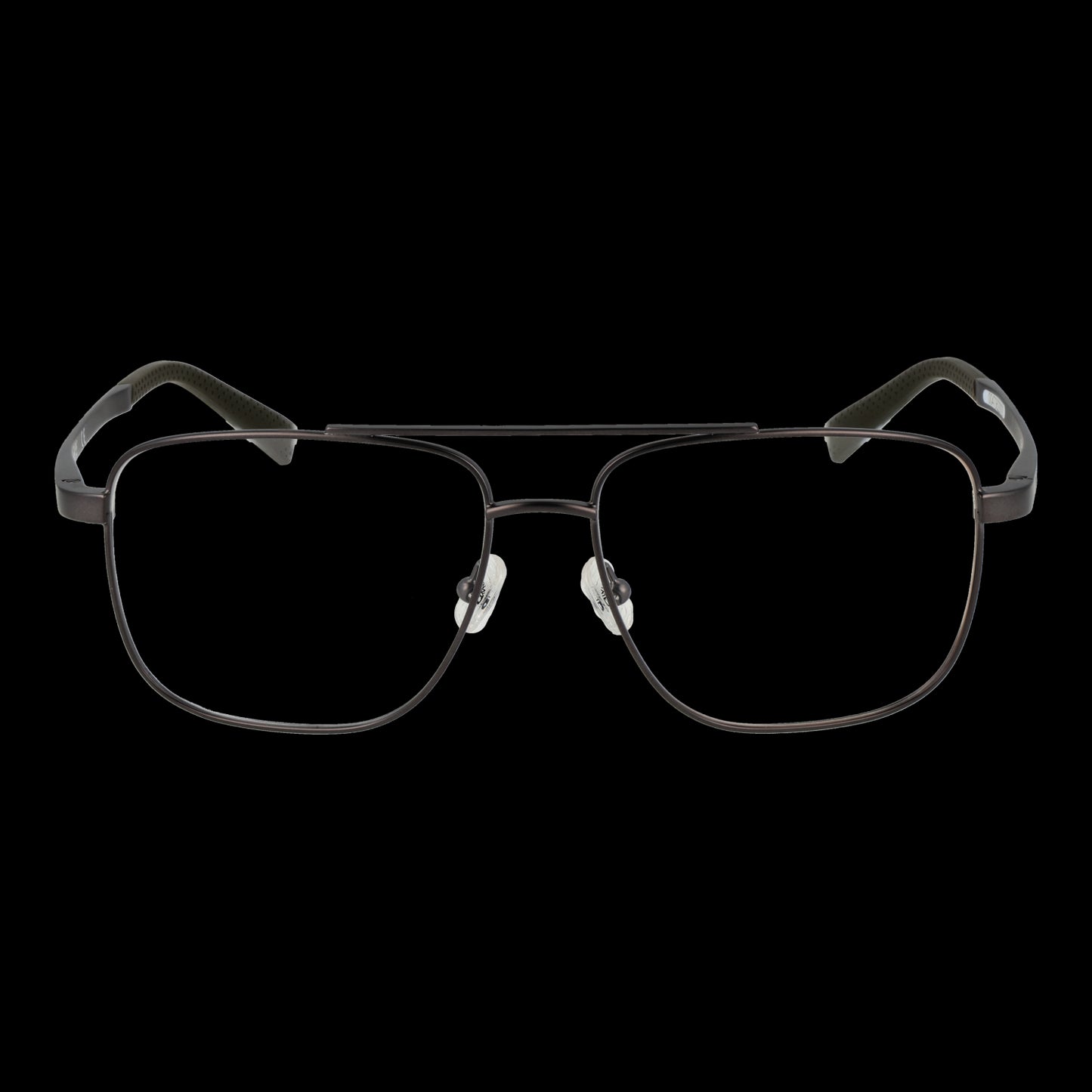 TIMBERLAND MOD. TB1649 57009 eyeglasses for gents, front view on black background.