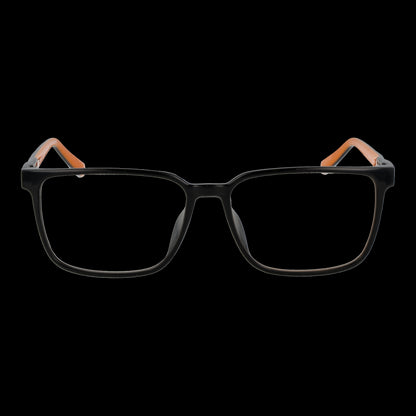 Gent's eyeglasses TIMBERLAND MOD. TB1768-H 56001 front view; black frame with brown accents on temples