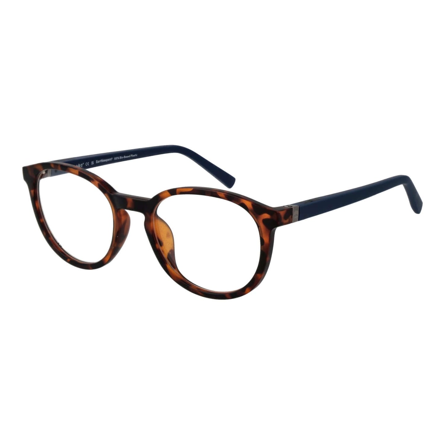 Vintage tortoiseshell round glasses showcasing TIMBERLAND MOD. TB1780-H 51052 for gents.