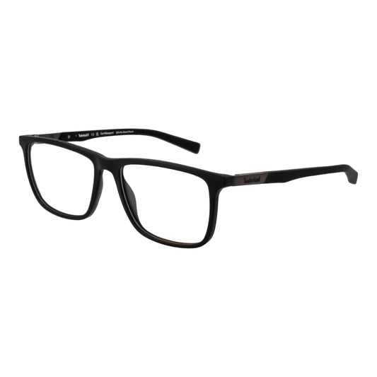 TIMBERLAND MOD. TB1801 54002 gent's eyeglasses, stylish black frame, side view with brand details for modern gentlemen.