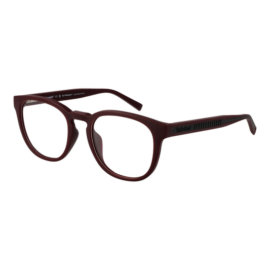Alt Tag: TIMBERLAND MOD. TB1843-H 52067 Gent glasses in maroon color with rectangular frame design