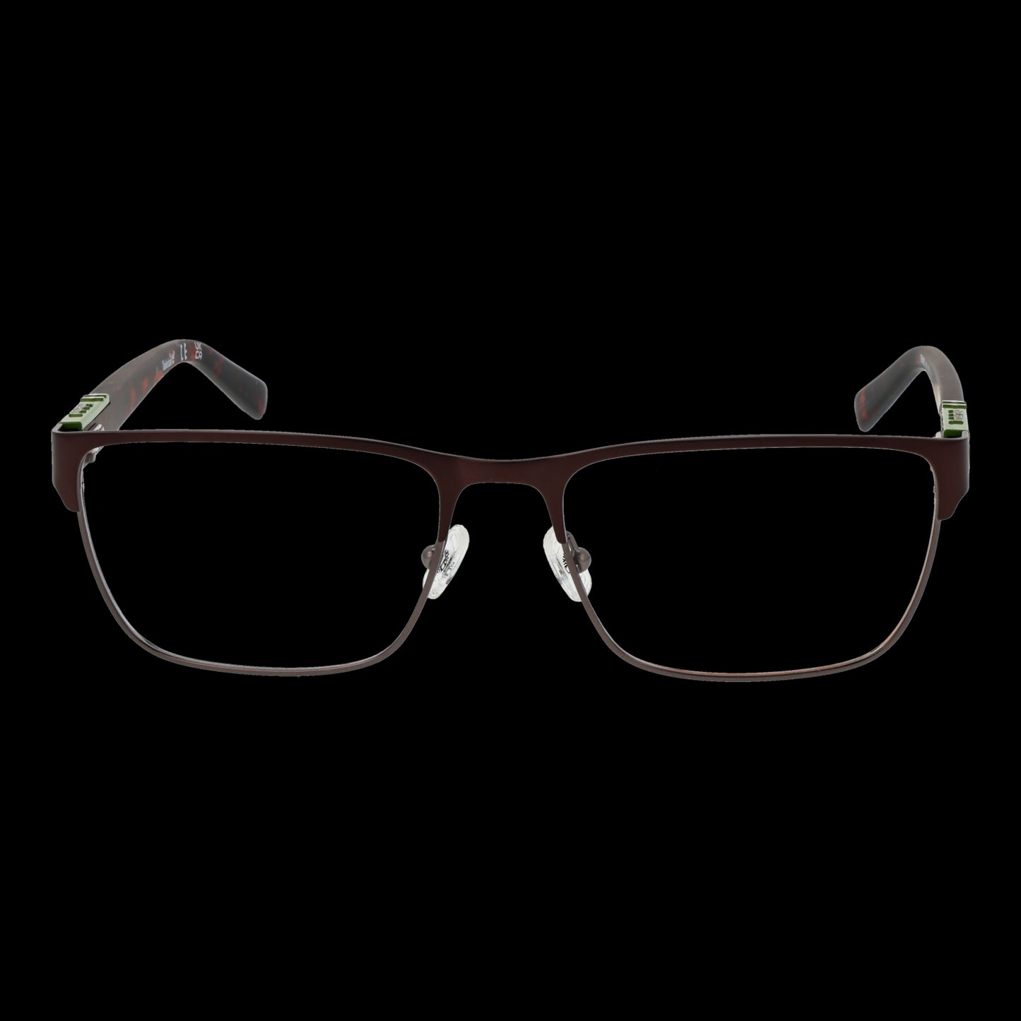 Front view of TIMBERLAND MOD. TB50002 55049 eyeglasses for gent, rectangular frame design in dark color.