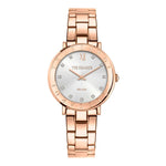 TRUSSARDI Mod. T-VISION wristwatch for women, 30 mm rose gold case, 5 ATM water resistance, quartz movement, official box packaging.