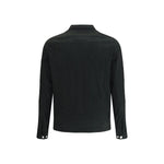 Back view of Tatras Suede Jacket in black, featuring buttoned cuffs and sleek design, perfect for mid-season wear.
