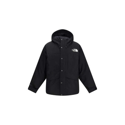 The North Face Black Polyester Coat with adjustable hood and breathable features.
