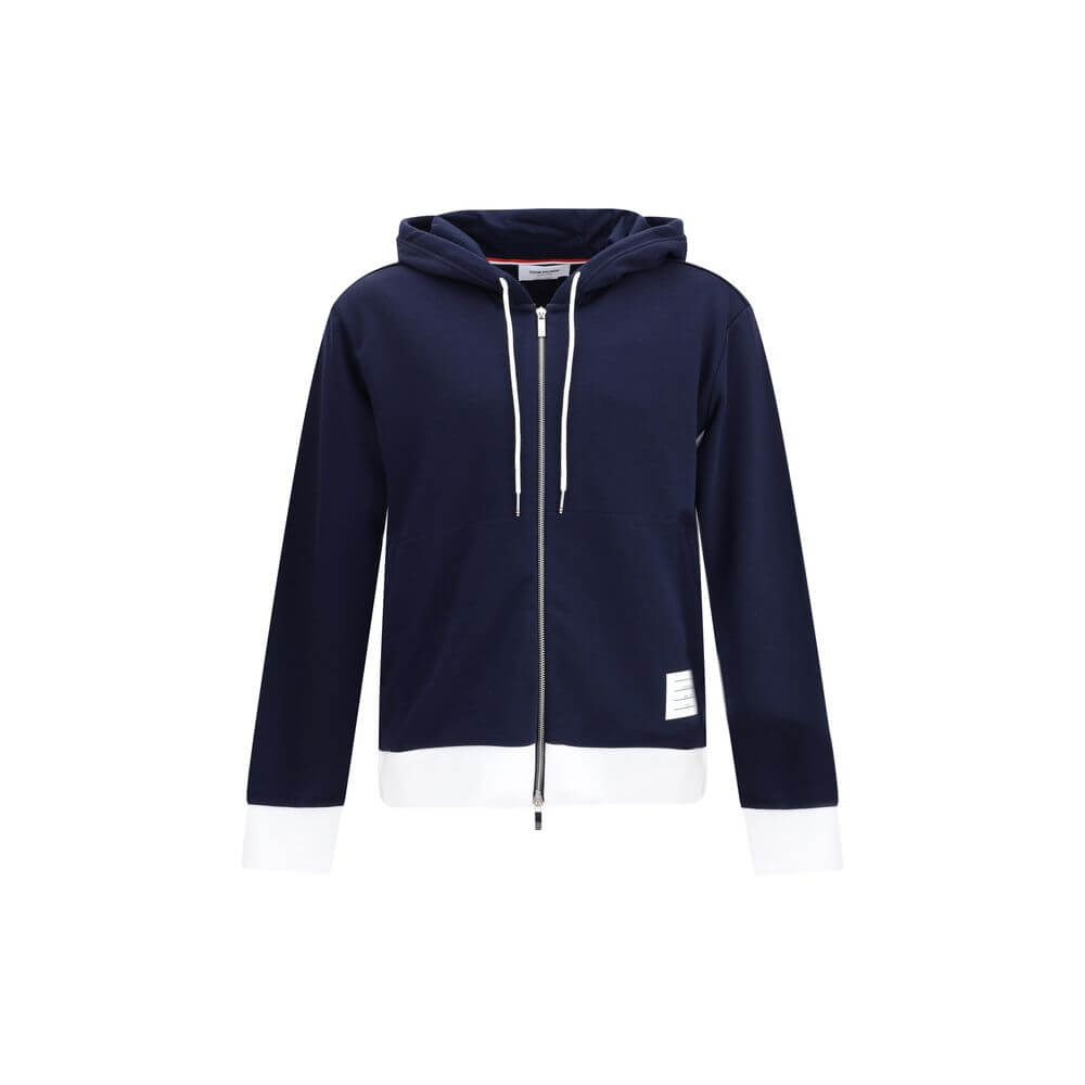 Thom Browne Blue Cotton Sweatshirt