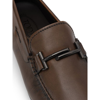 Tod's Brown Leather Moccassin