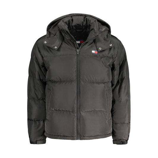 Tommy Hilfiger Black Recycled Polyester Men Jacket
