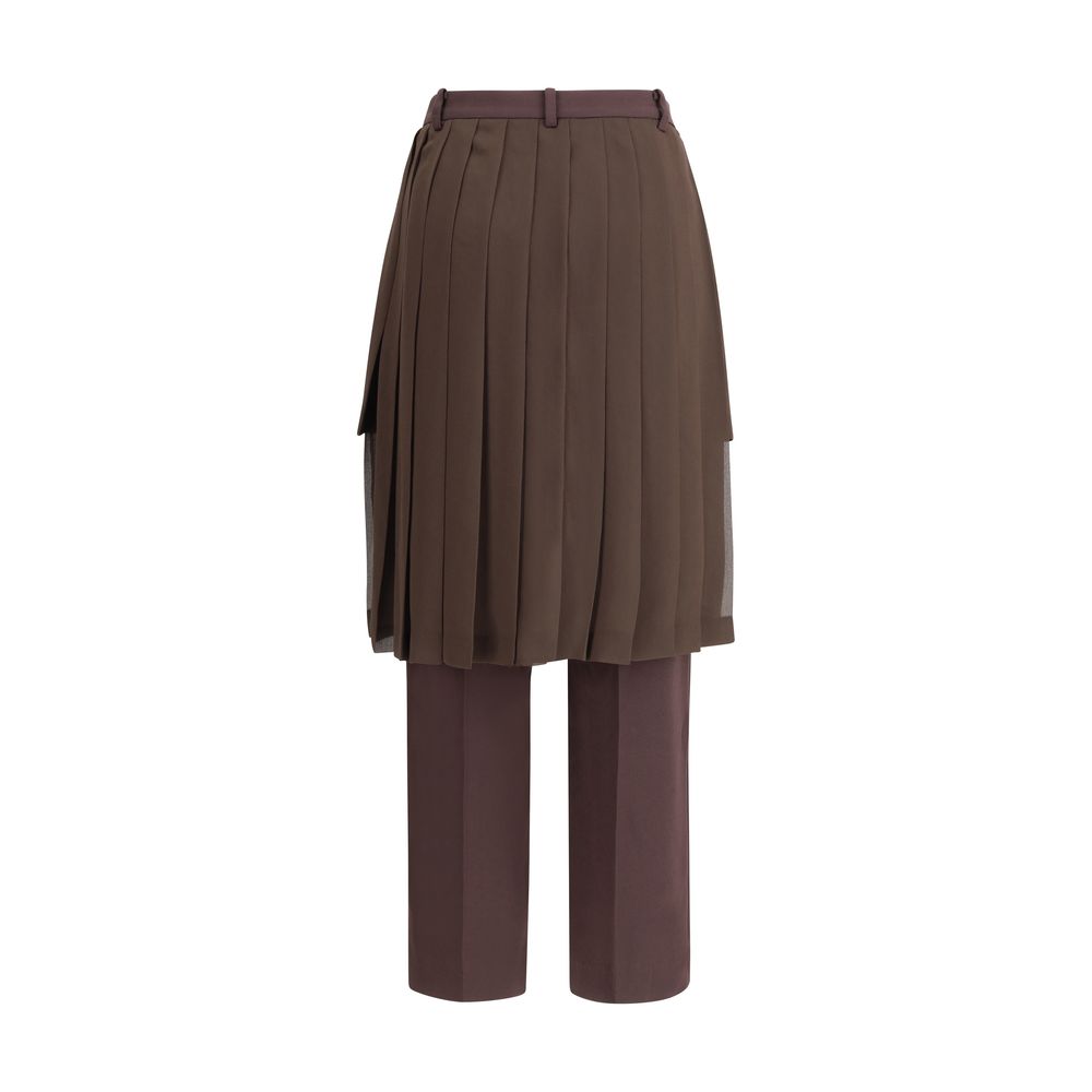Undercover Brown Acetate Casual Pants