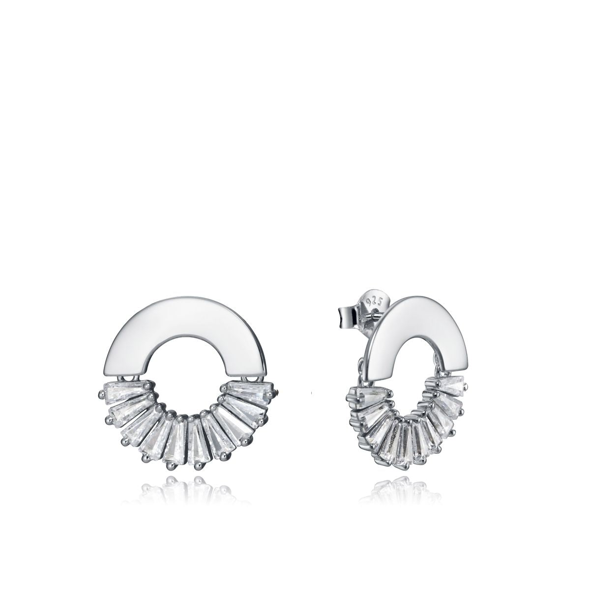 VICEROY JEWELS Mod. 15109E000-38 silver earrings for women, made with Silver 925°, featuring quartz analog design and calendar function, 28mm case