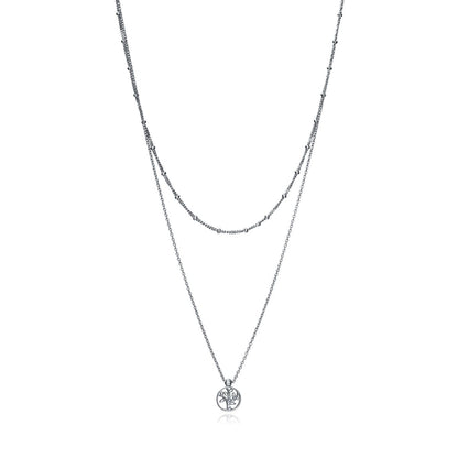 VICEROY JEWELS Mod. 4104C000-38 ladies' silver necklace, featuring quartz movement and chronograph in official box.