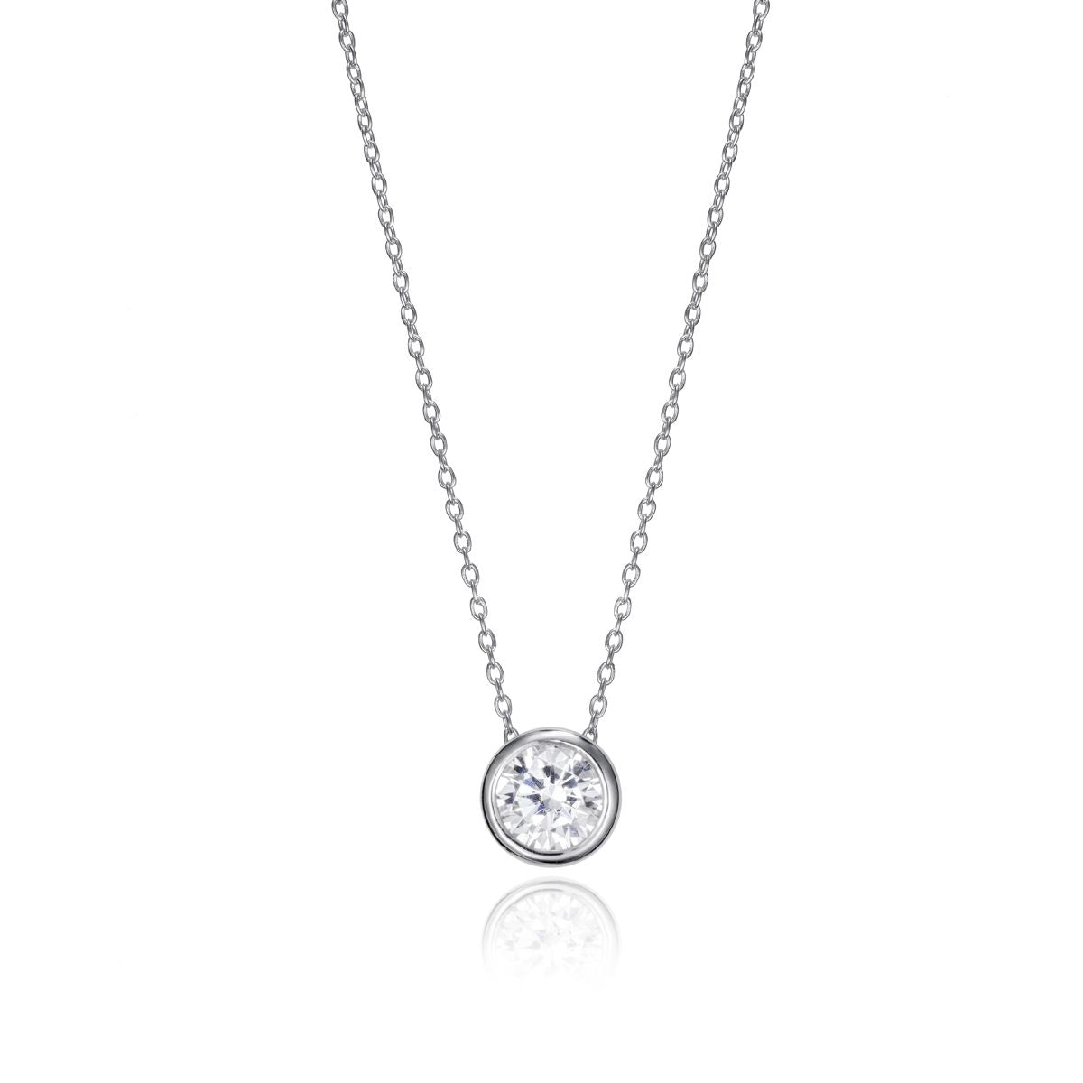 Alt Tag: VICEROY JEWELS Mod. 71039C000-38 necklace featuring a silver 925° chain with a quartz analog dial and mineral material, water-resistant 3 ATM.