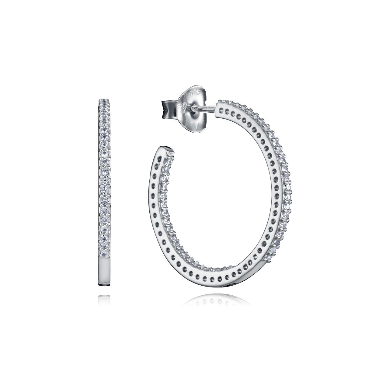 VICEROY JEWELS Mod. 7111E023-30 silver hoop earrings, elegant design for ladies, perfect for any occasion, 925 silver with official packaging.