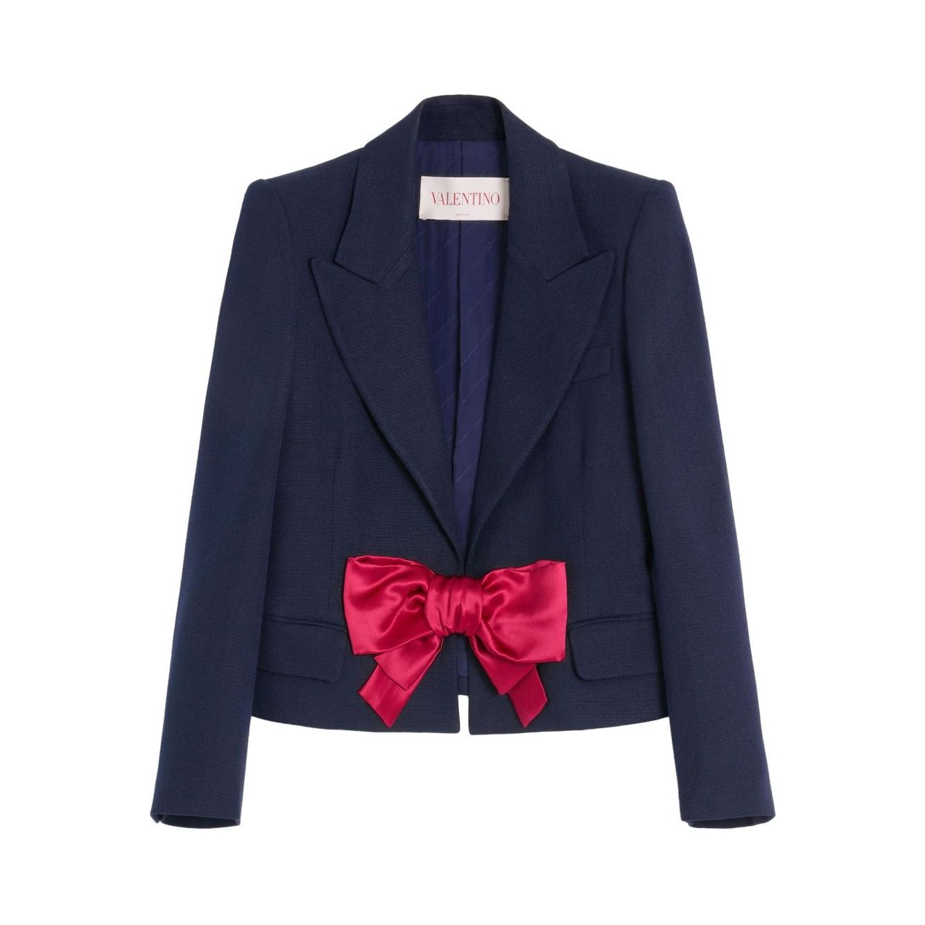 Valentino Bow-detail single-breasted blazer Jackets